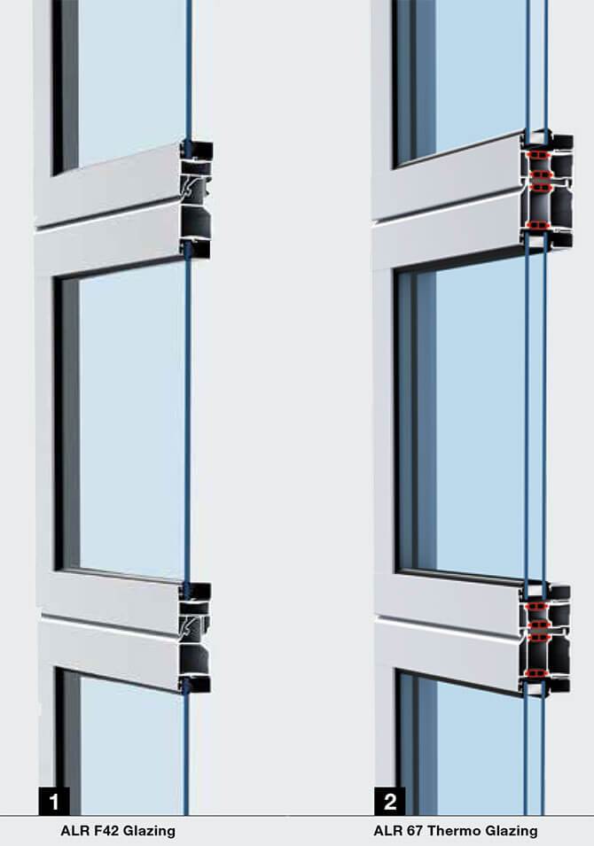 серия панорамных секционных ворот ALR Glazing Хёрманн 